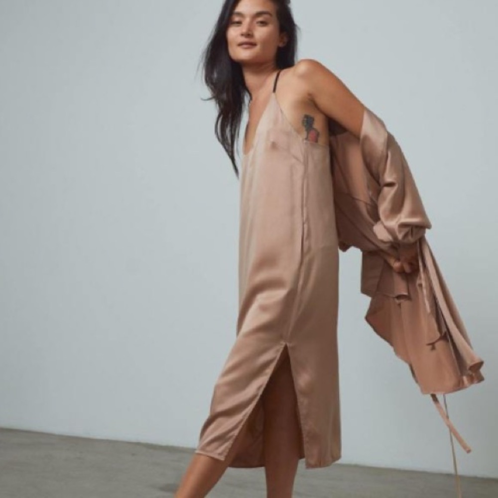 Lunya washable bias silk slip dress size XS - Picture 5 of 15